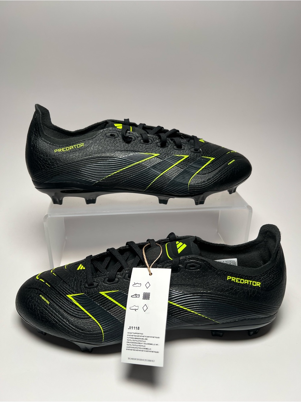 Adidas Predator League FT FG/MG Soccer Cleats BLACK CARBON JI1118 Mens SIZE 9.5